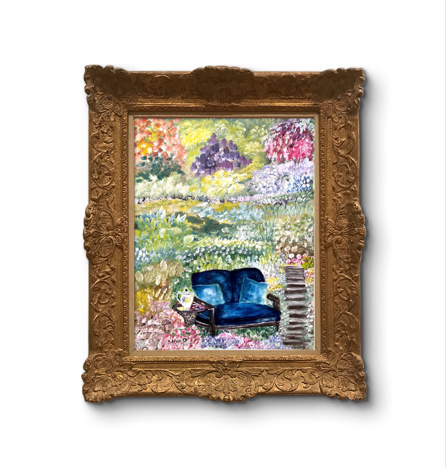 Acrylic on canvas | Tea in the Garden