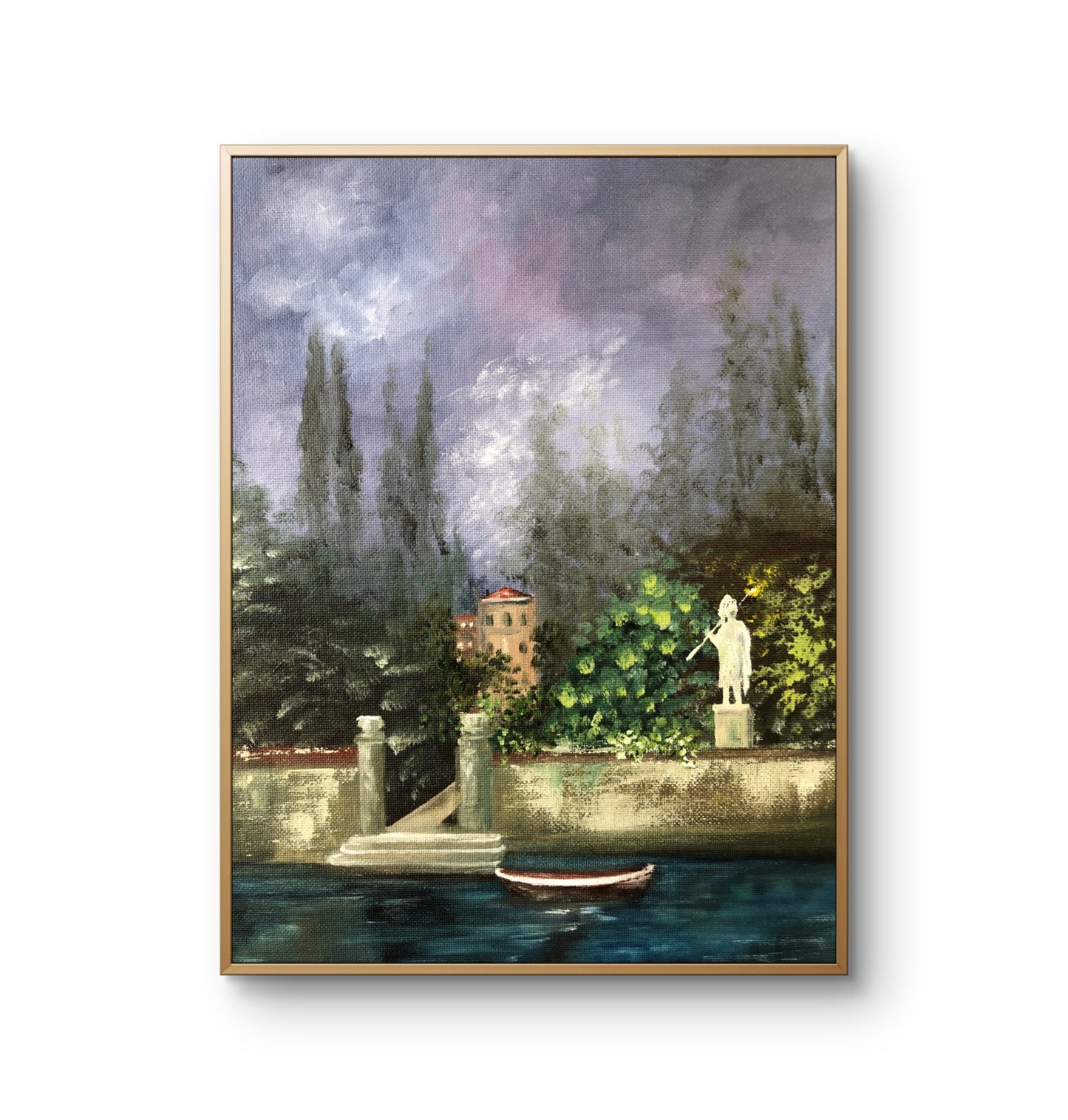 "Lago Como" | Óleo sobre lienzo
