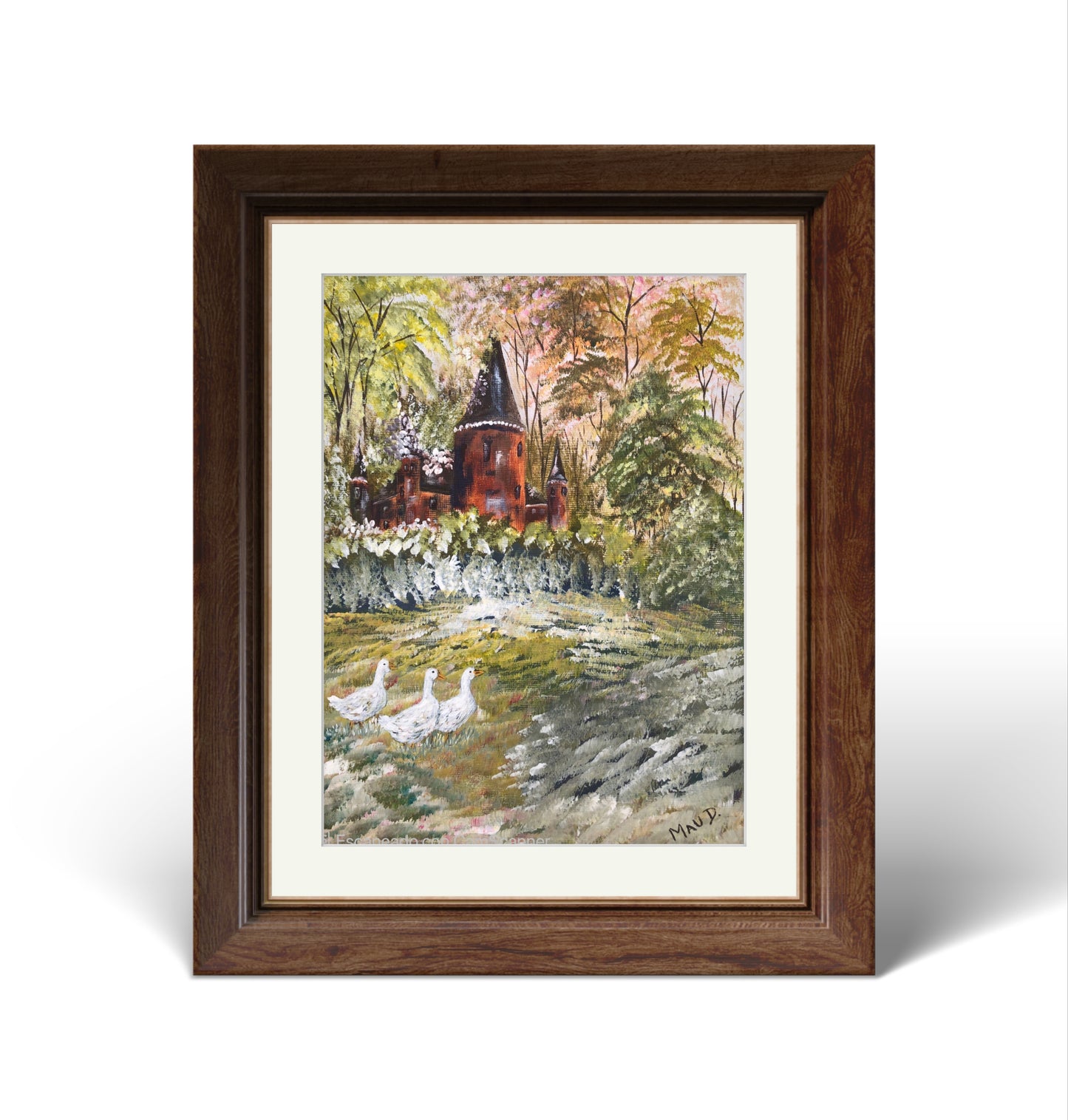 Acryl auf Papier | Auf dem Land