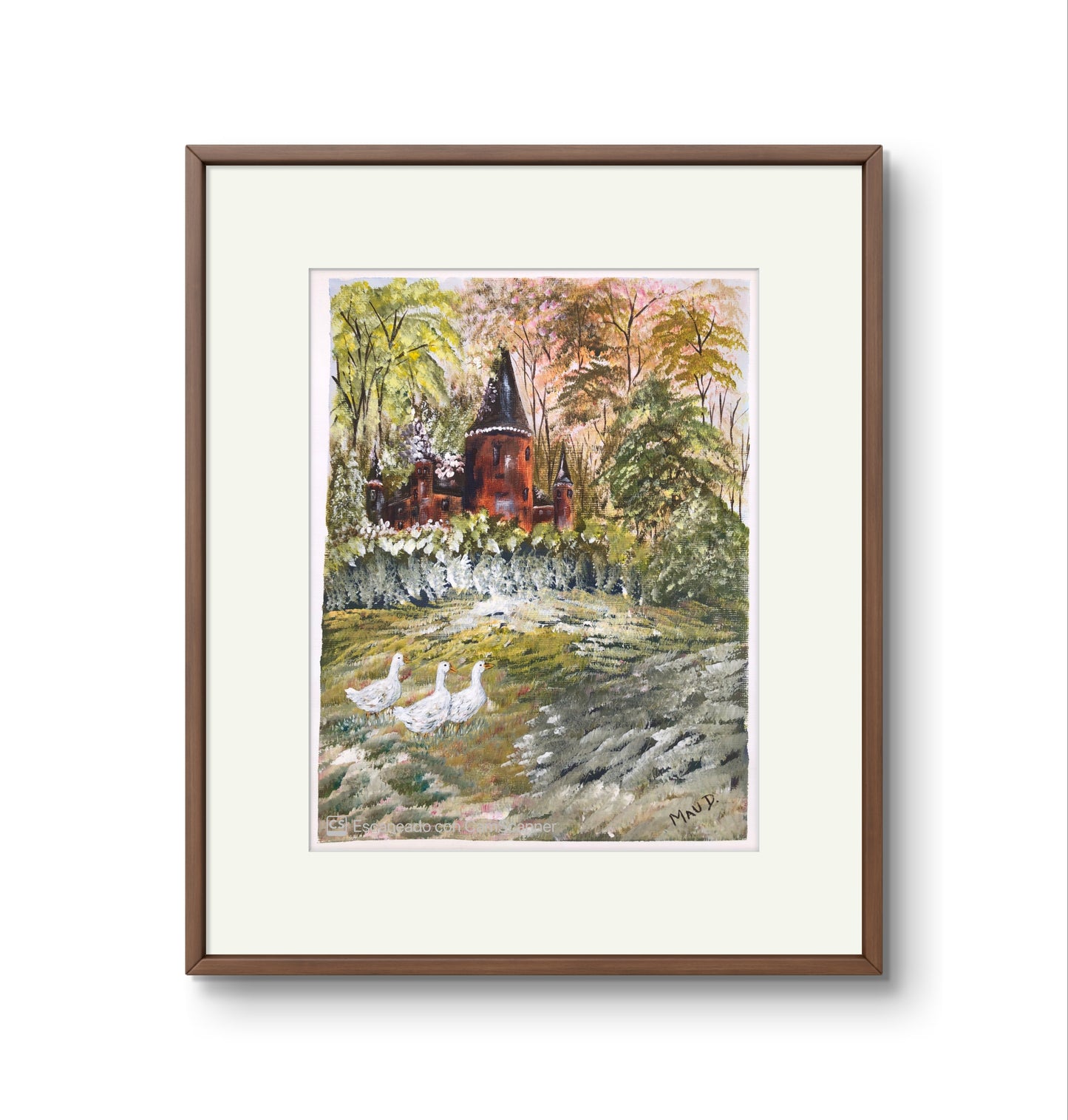 Acryl auf Papier | Auf dem Land