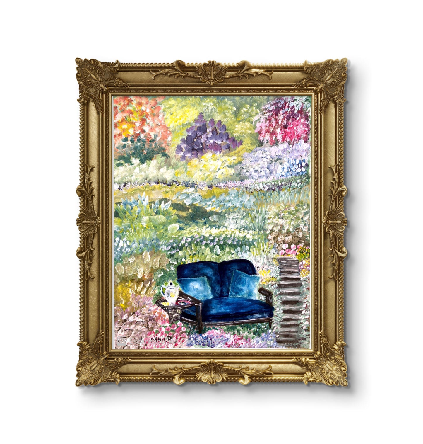 Acrylic on canvas | Tea in the Garden