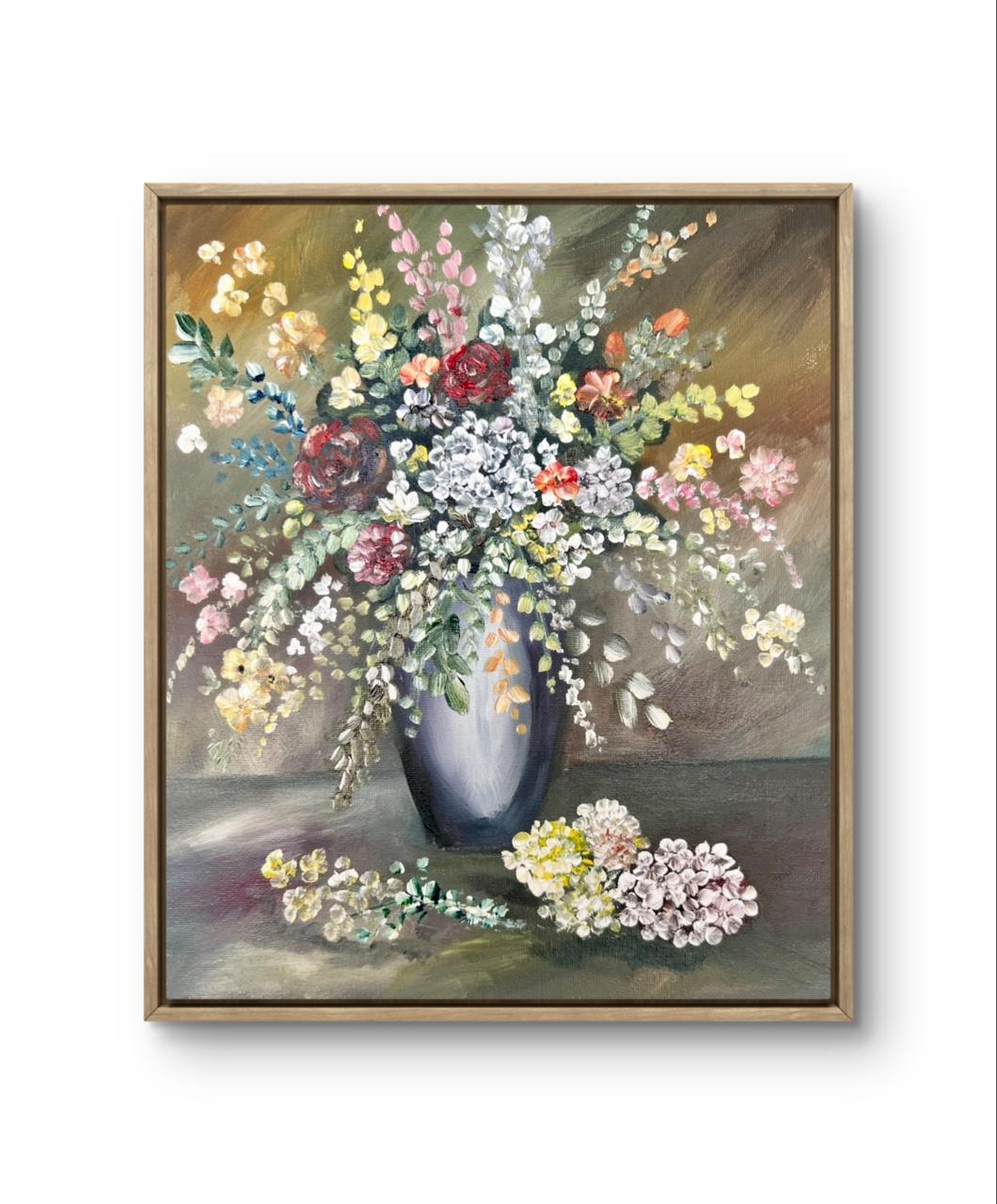 "Flores de mi jardín" | Óleo sobre lienzo