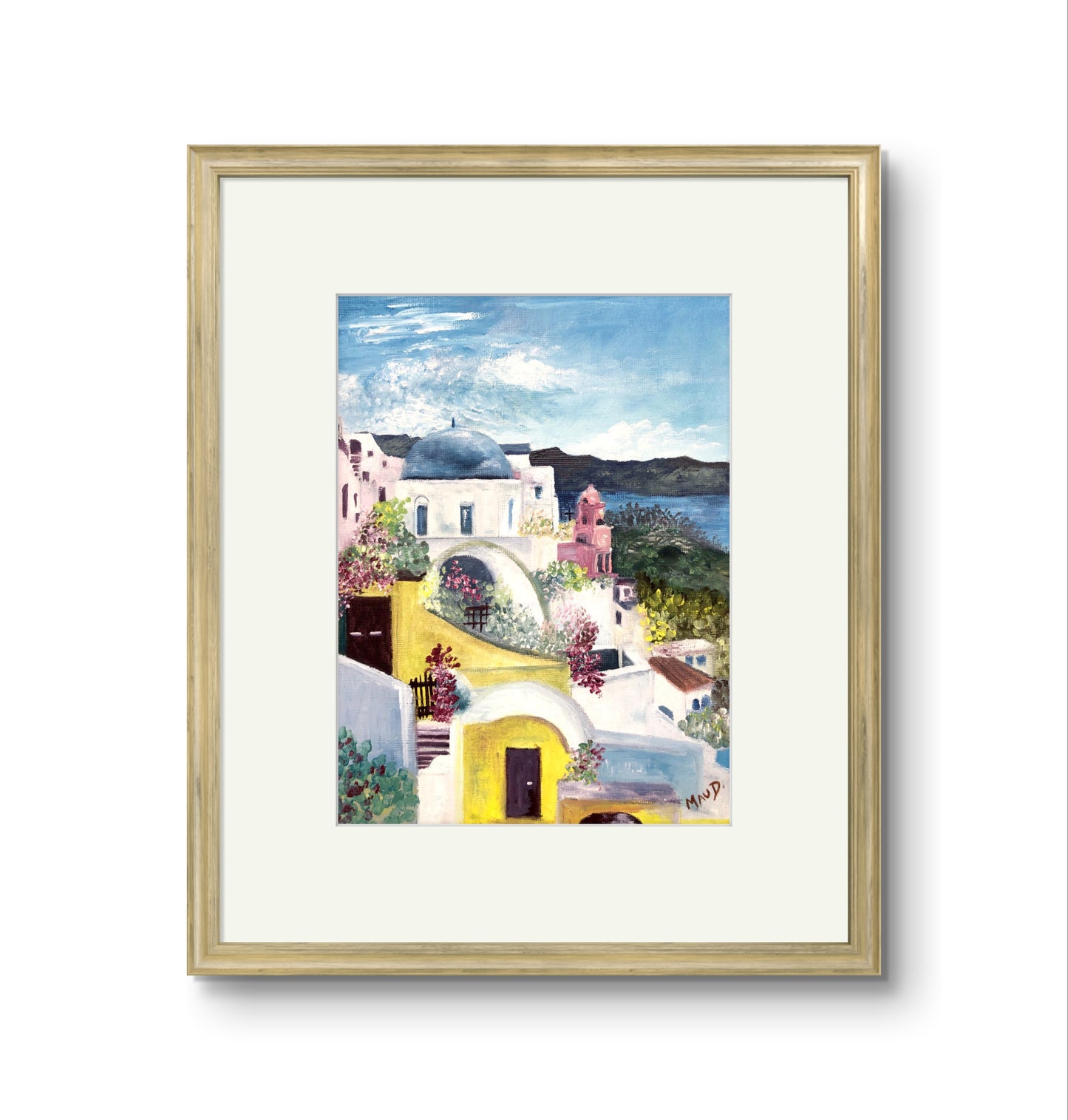 "Santorini" | Óleo sobre papel