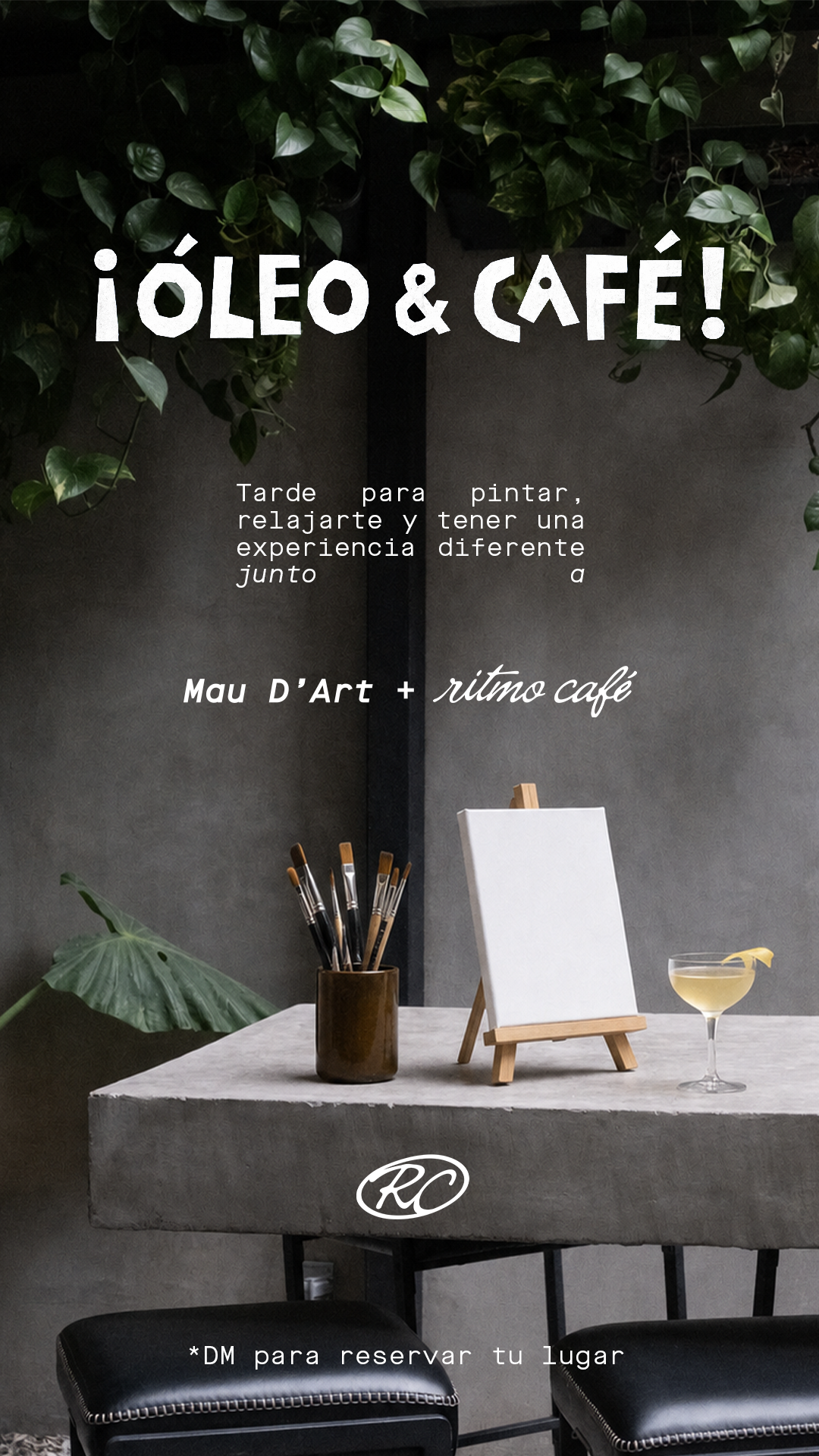 Taller Óleo & Café con Mau D'Art  🎨🌷👩🏻‍🎨