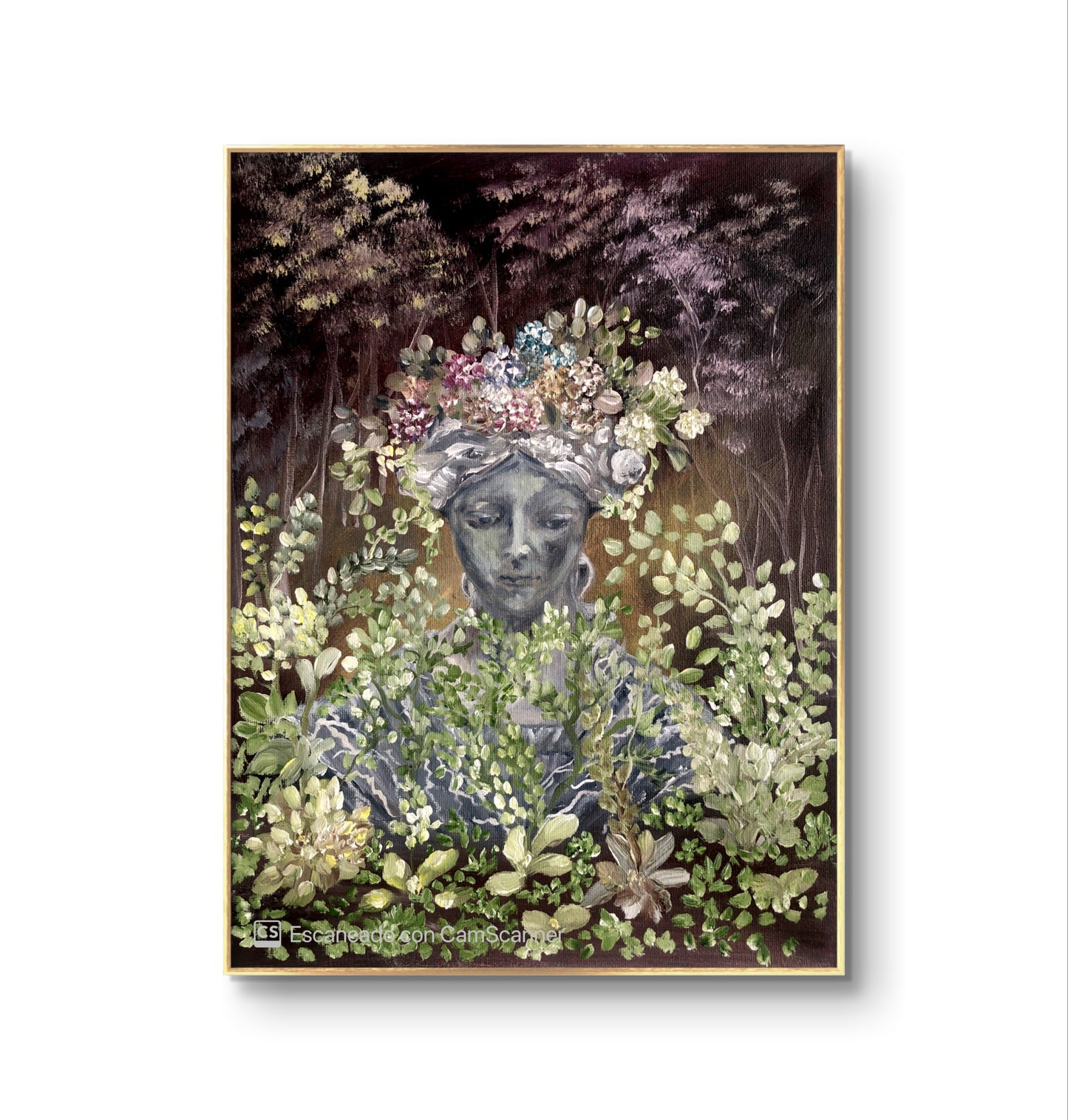 "Noelia en el Jardín" | Óleo sobre lienzo