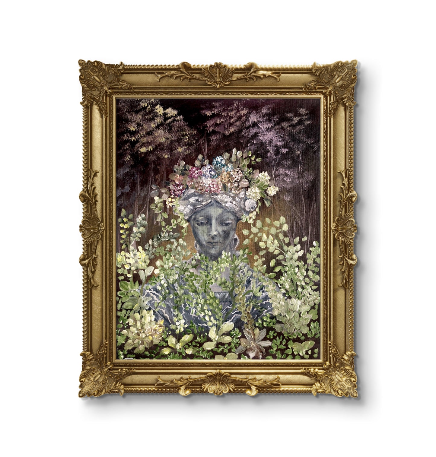 "Noelia en el Jardín" | Óleo sobre lienzo