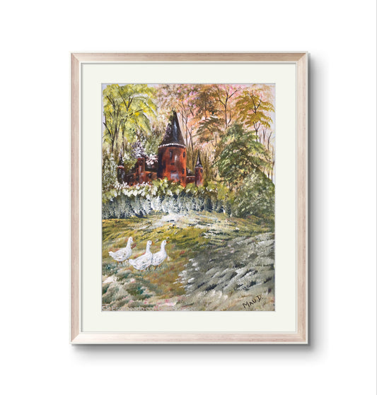 Acryl auf Papier | Auf dem Land