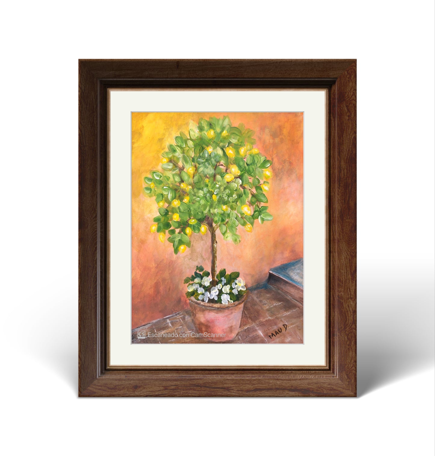 Acryl auf Papier | Zitronenbaum