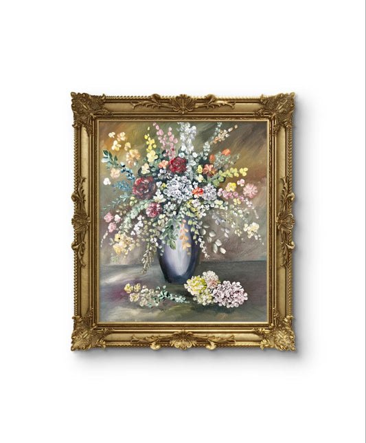 "Flores de mi jardín" | Óleo sobre lienzo