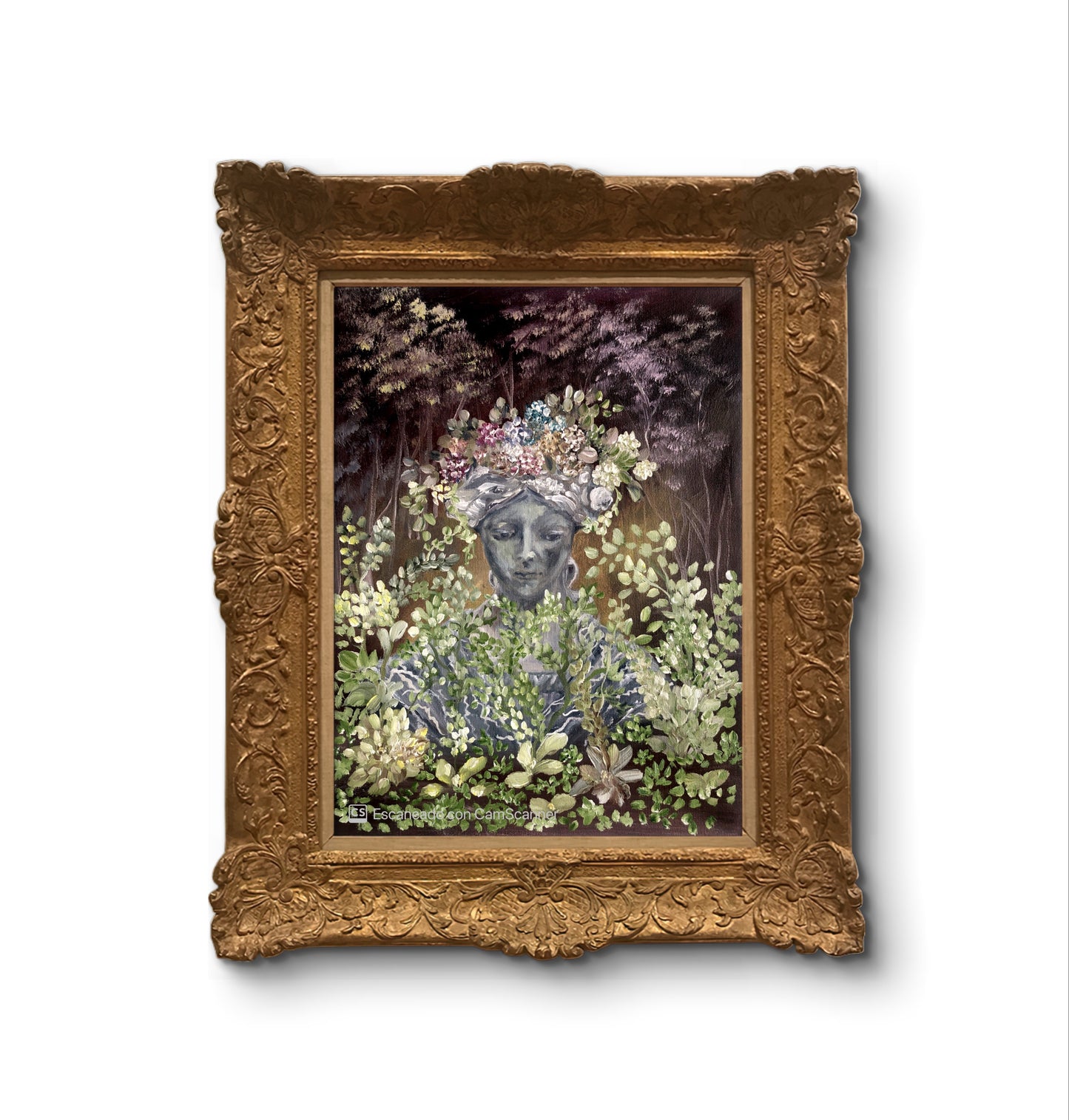 "Noelia en el Jardín" | Óleo sobre lienzo
