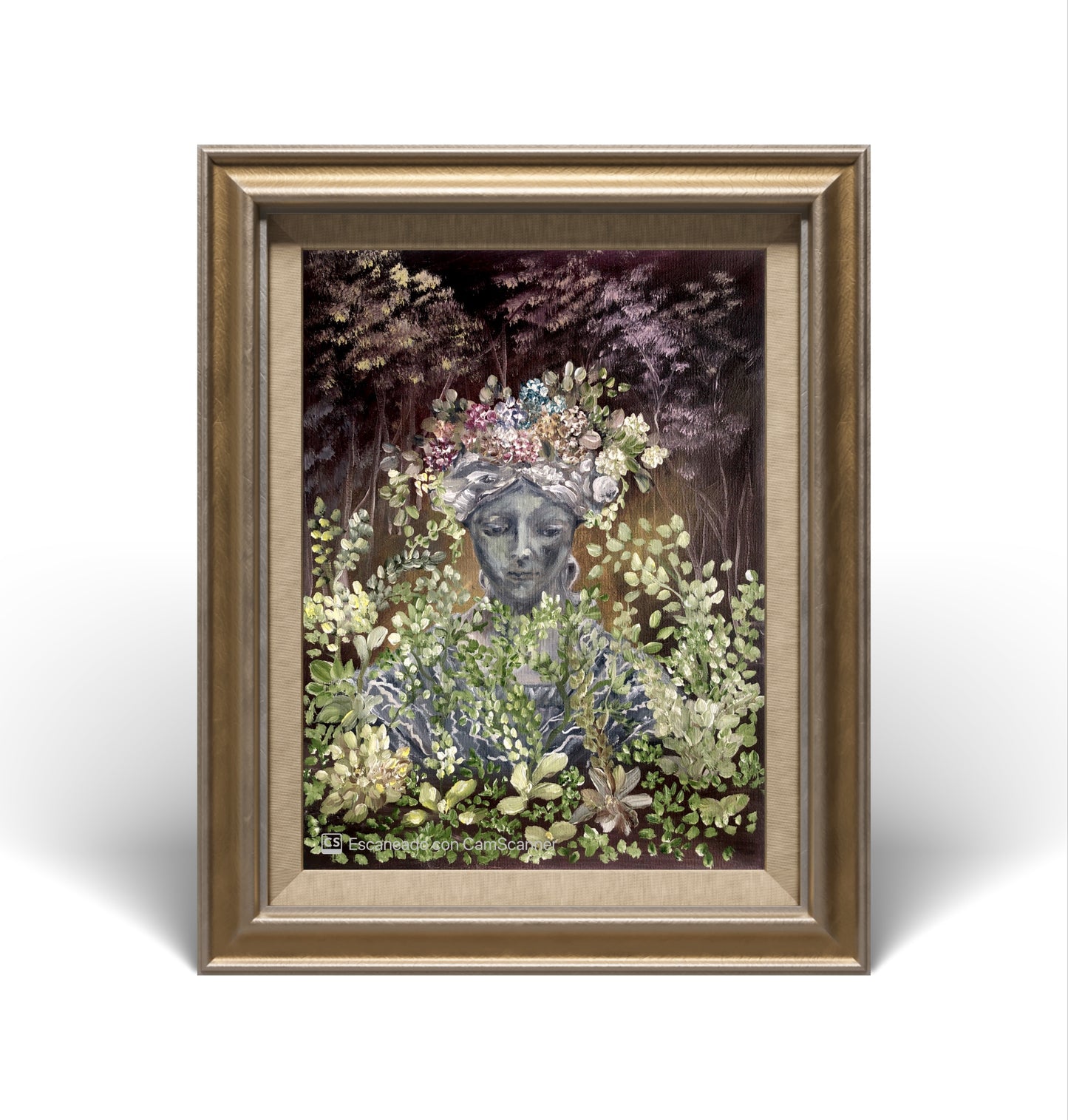"Noelia en el Jardín" | Óleo sobre lienzo